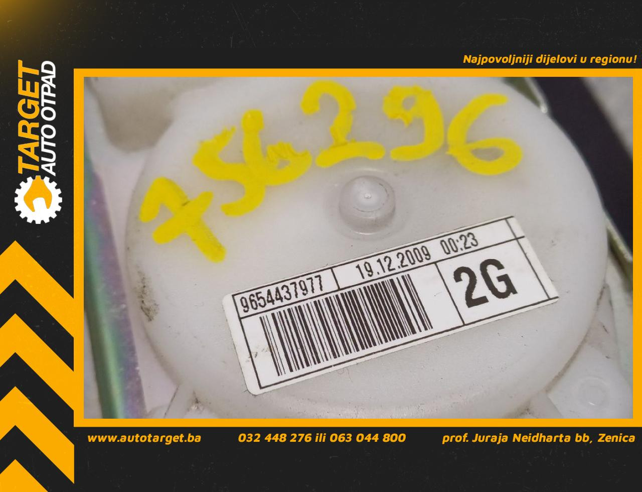 DIJELOVI POJAS CITROEN C4 PICASSO > 07-10 9654437977