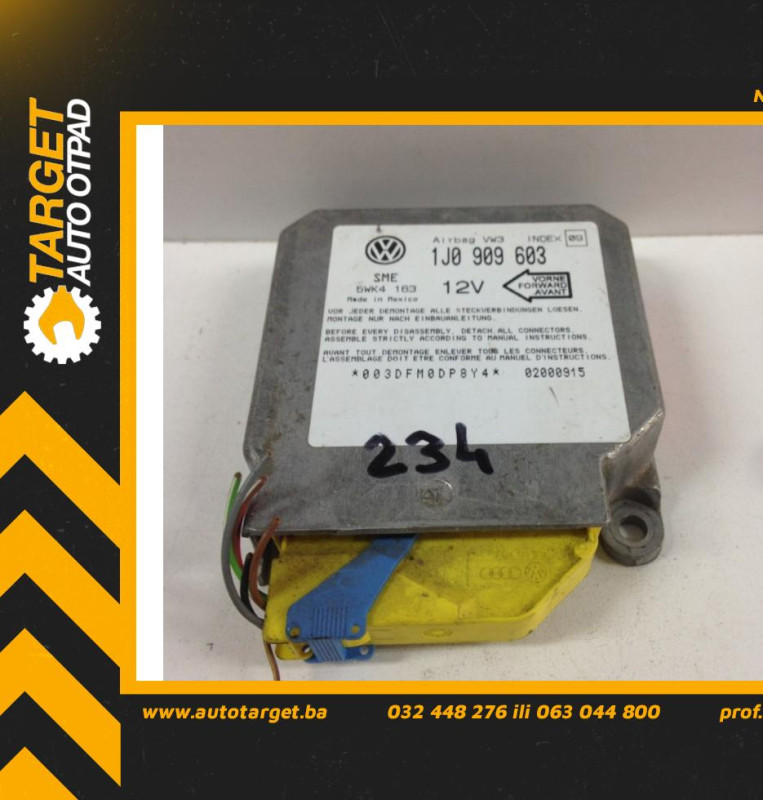 ELEKTRONIKA AIRBAGA VW POLO > 95-99 1J0909603