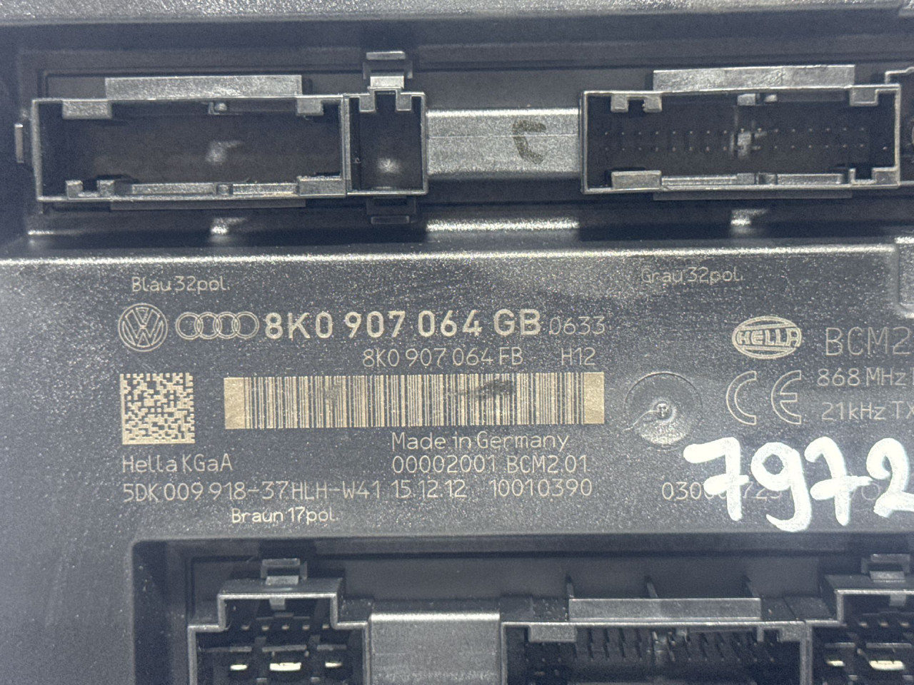 BCM ELEKTRONIKA AUDI A5 (8T) SPORTBACK > 11-17 8K0907064GB
