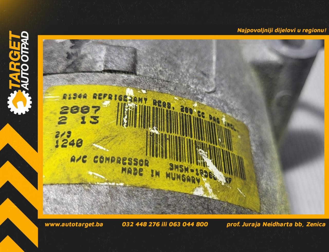 DIJELOVI KOMPRESOR KLIME FORD C-MAX > 03-07 1.6 9M5H-19D629-KF