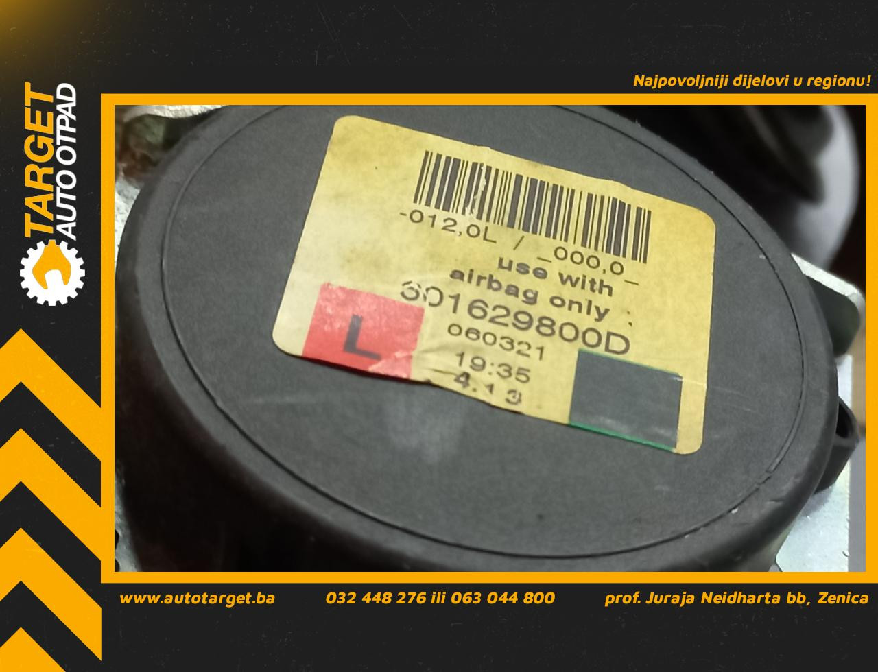 DIJELOVI POJAS BMW SERIJA 5 (E60/E61) > 03-07 3.0 601629800D