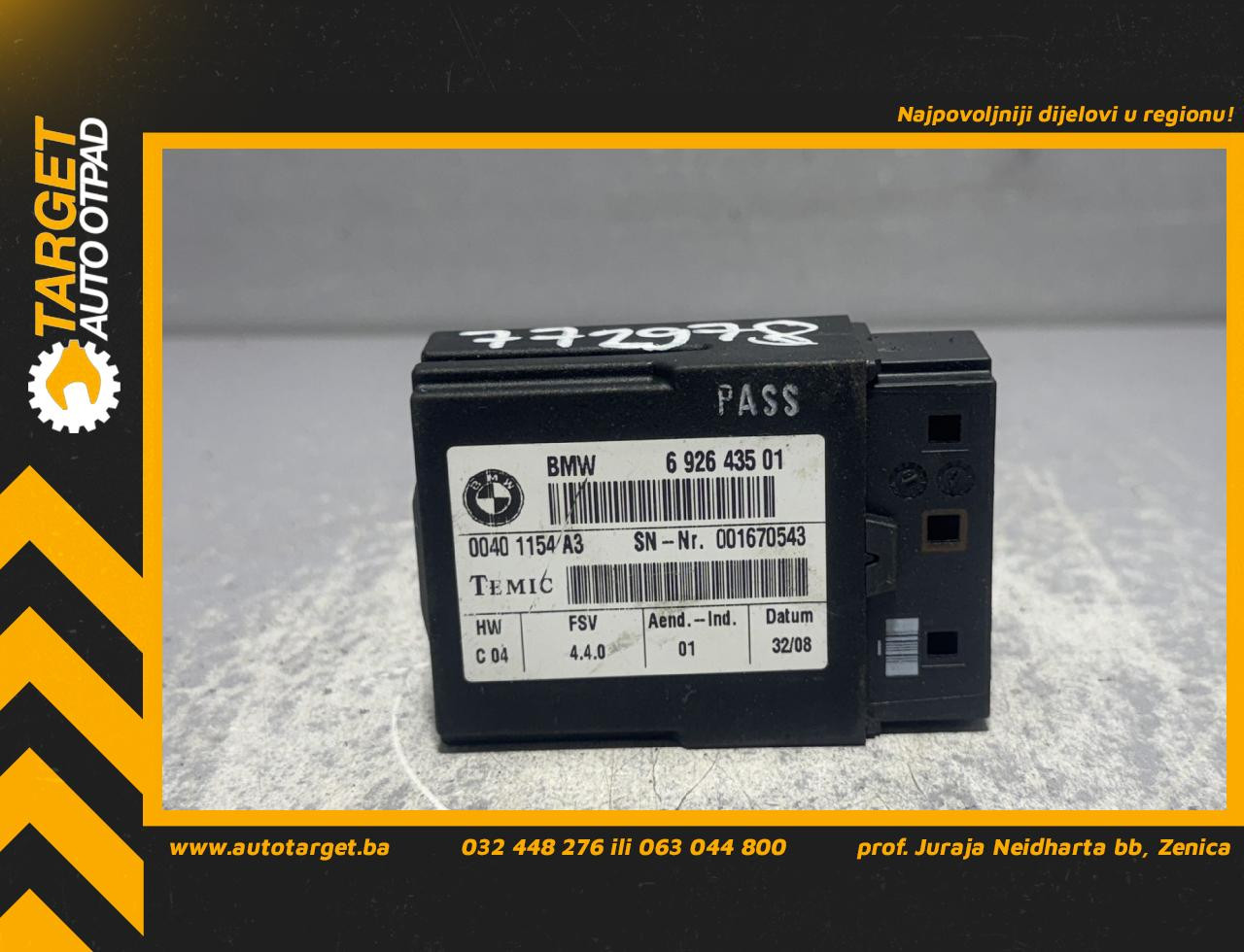 ELEKTRONIKA MODUL BMW SERIJA 1 (E87/E81) > 07-11 6926435