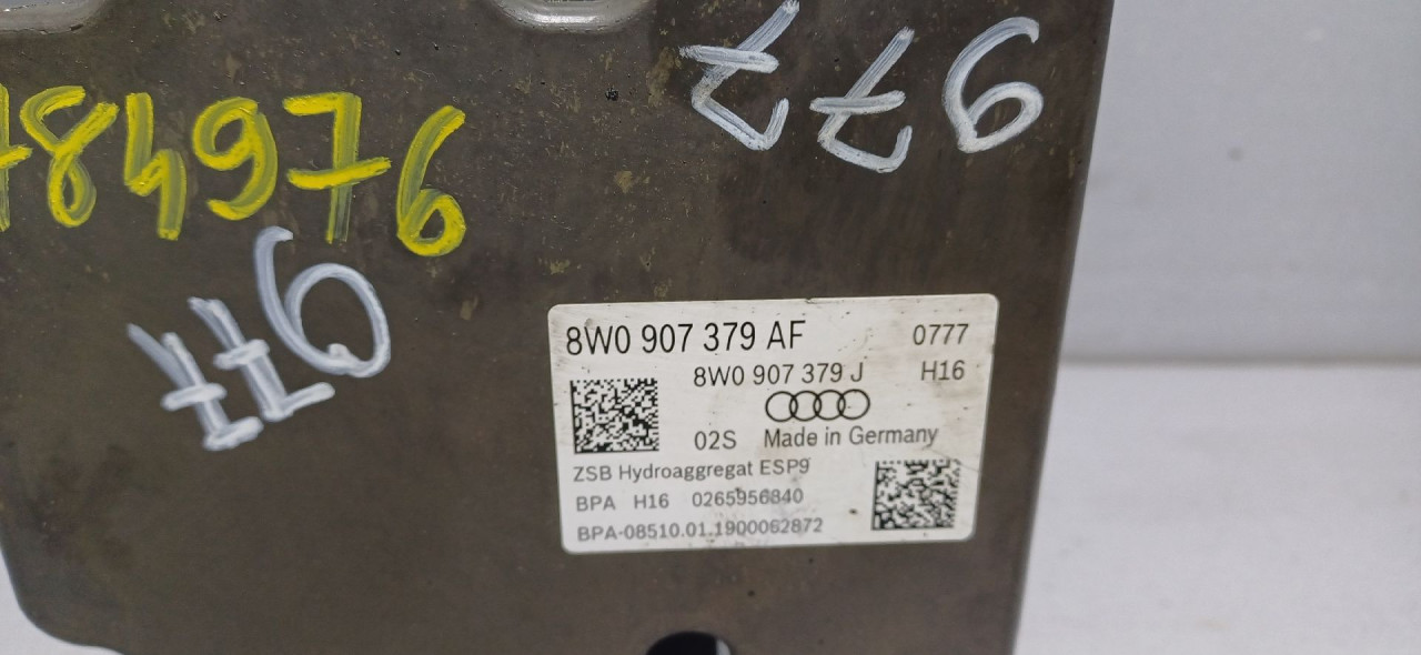 ABS ELEKTRONIKA AUDI A4 (B9) > 19- 8W0907379AF 8W0614517AJ