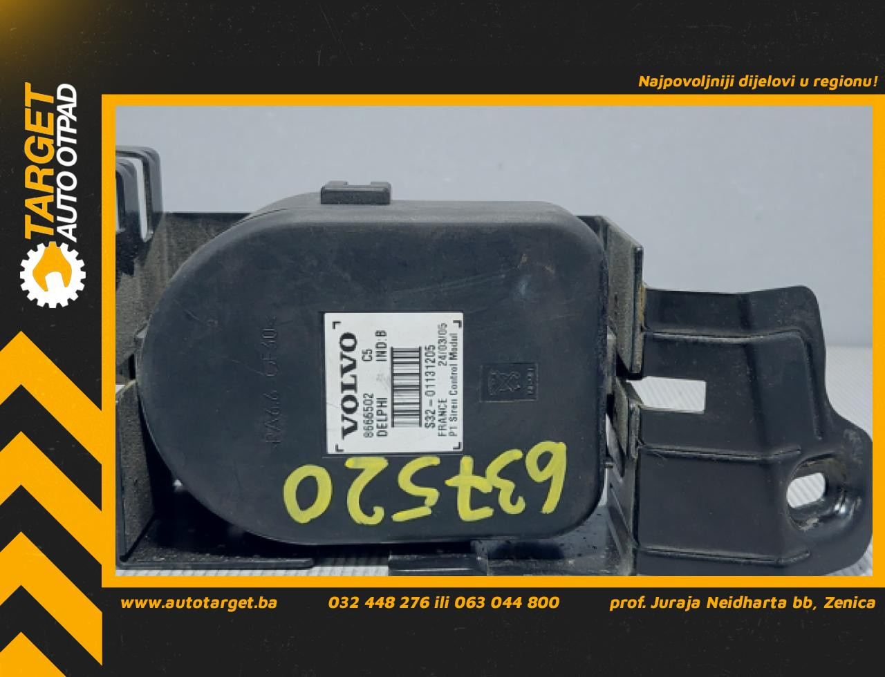 DIJELOVI ELEKTRONIKA ALARMA VOLVO S40/V50 > 04-07 8666502