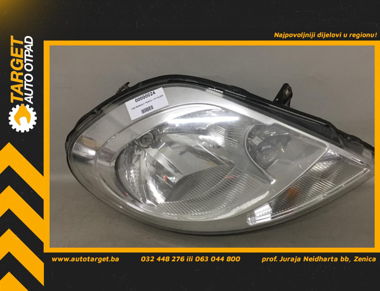 DIJELOVI FAR RENAULT TRAFIC > 07-14 8200701356