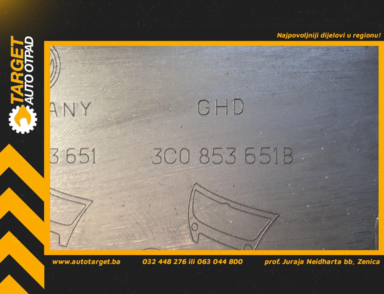 DIJELOVI MASKA VW PASSAT B6 > 05-10 3C0853651B