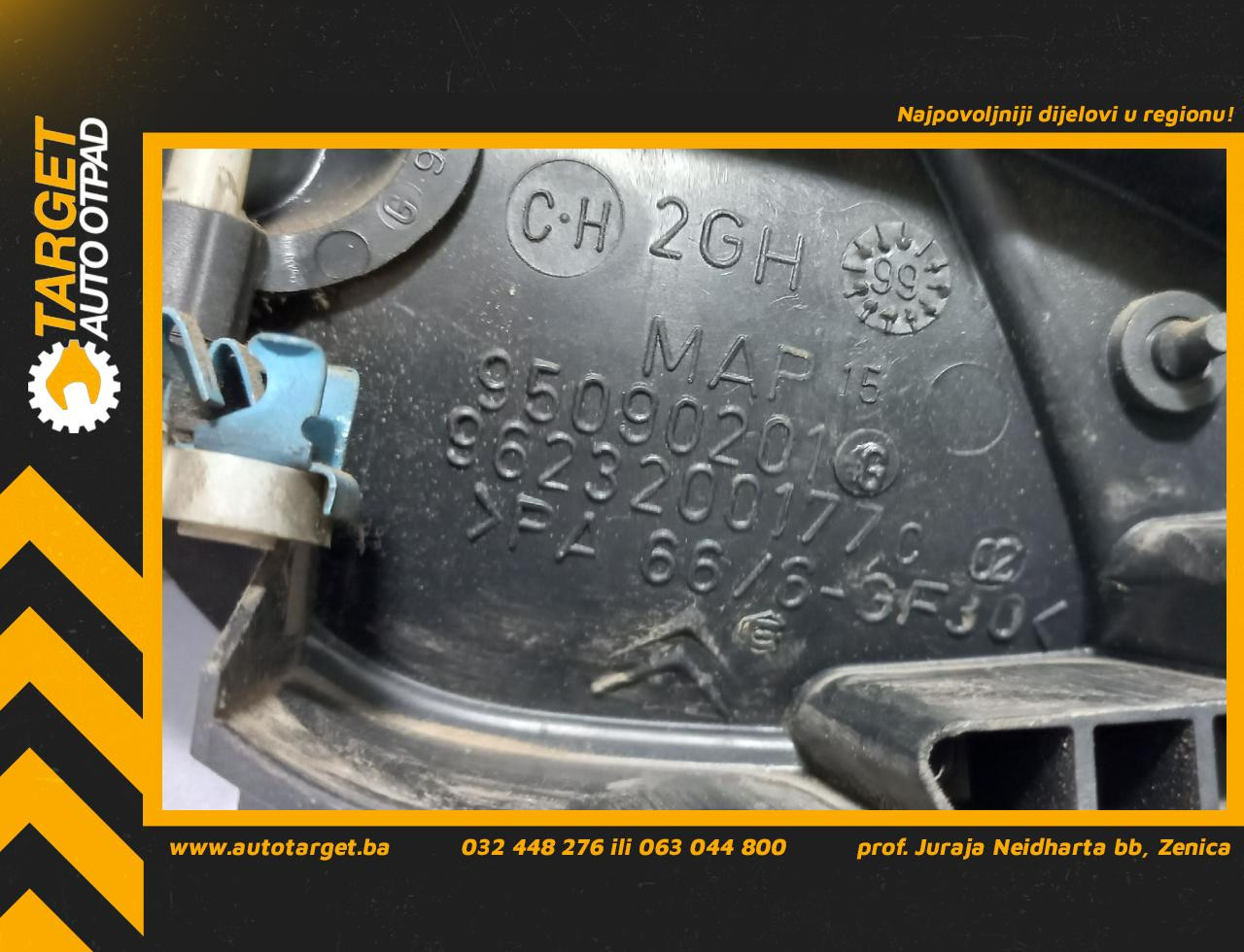 UNUTRASNJA RUCKA VRATA CITROEN XSARA > 00-04 9623200177C