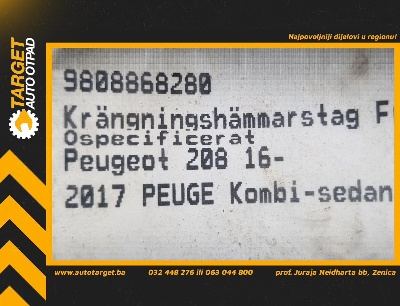 DIJELOVI STABILIZATOR PEUGEOT 208 > 15-19 9808868280
