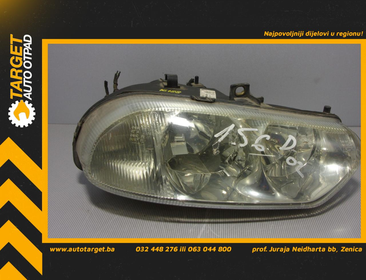 DIJELOVI FAR ALFA ROMEO 156 > 97-03 AA080014 60620134