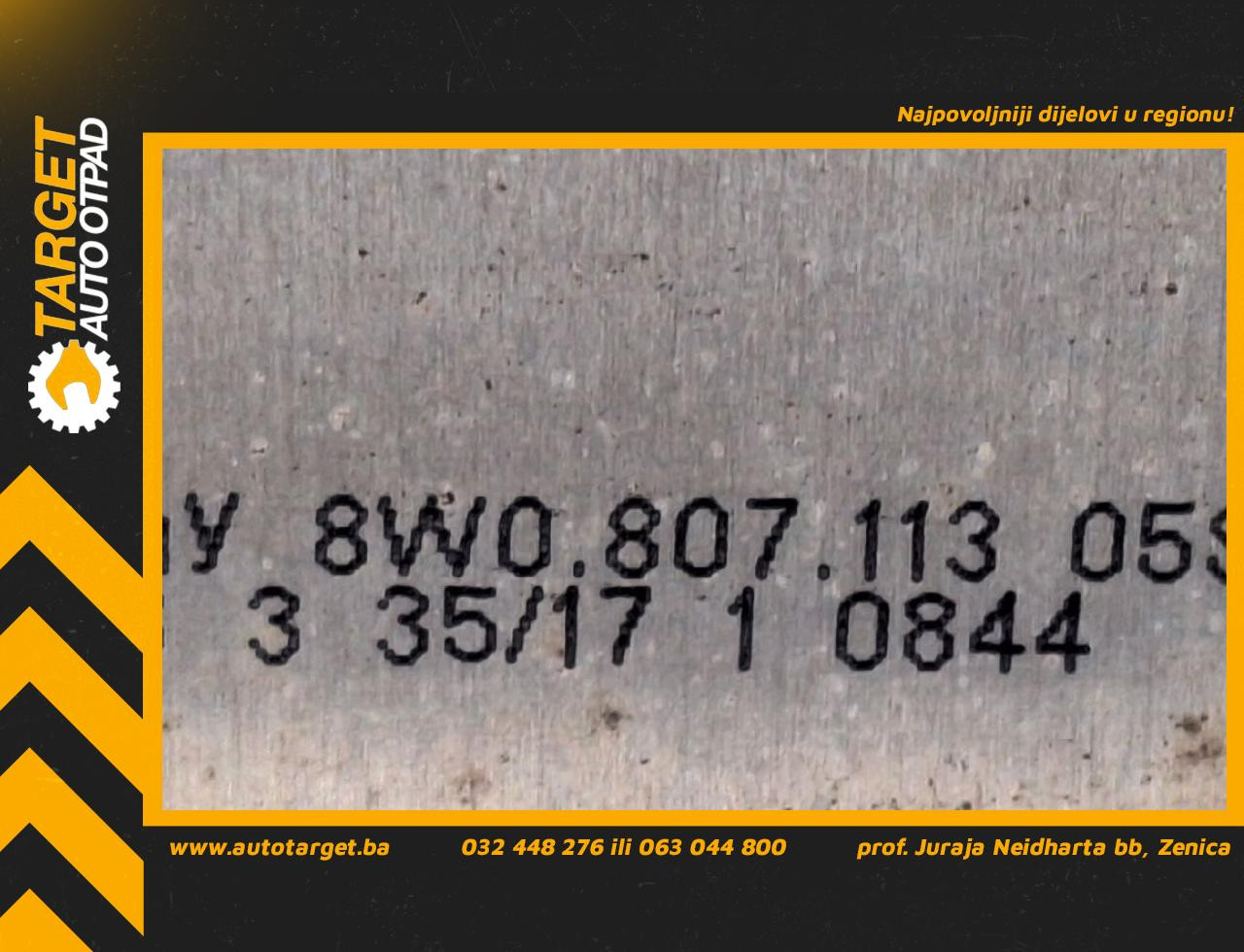 DIJELOVI GREDA AUDI A4 (B9) > 15-18 2.0 8W0807113