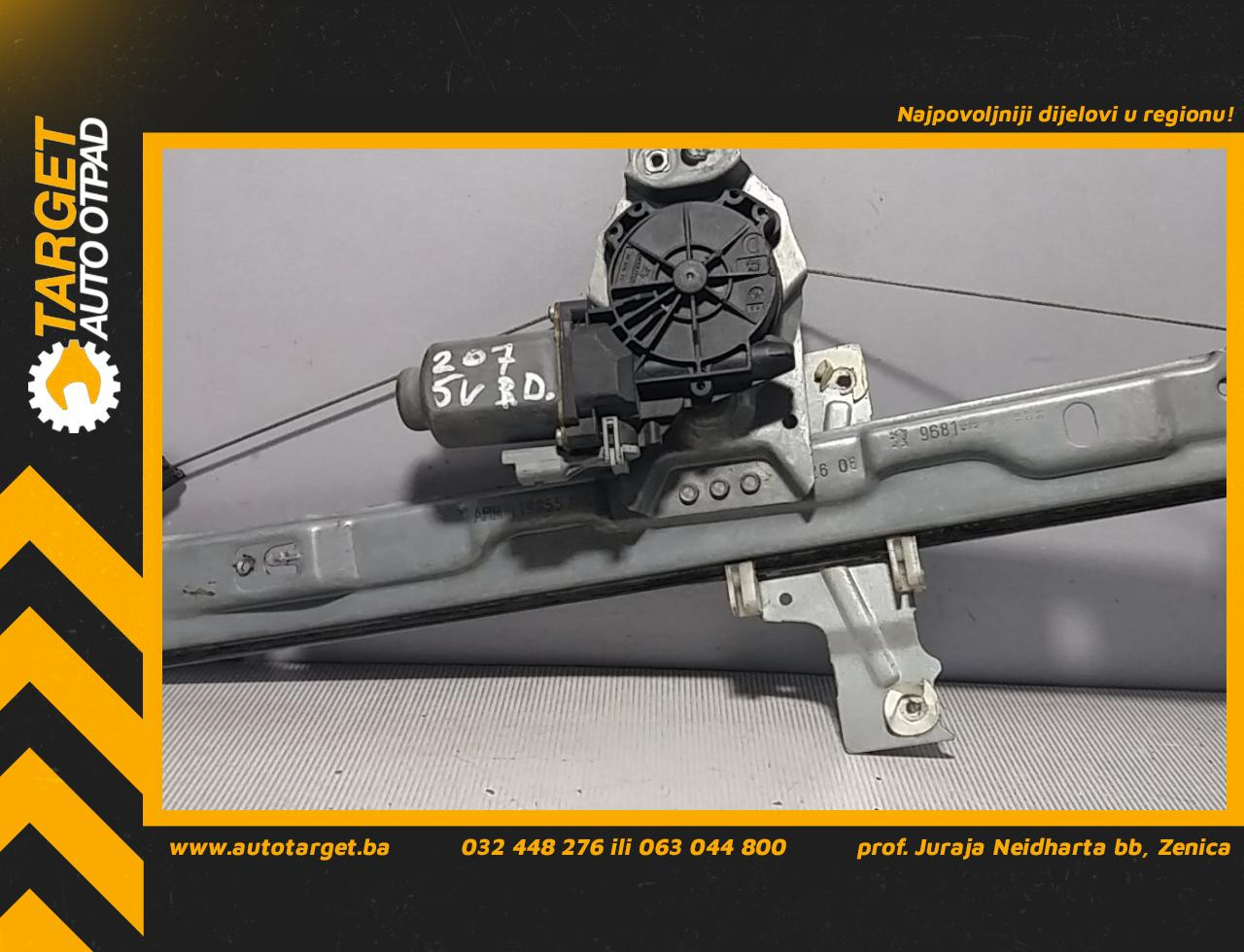 ELEKTRO PODIZAC STAKLA PEUGEOT 207 > 06-09 119855AVD