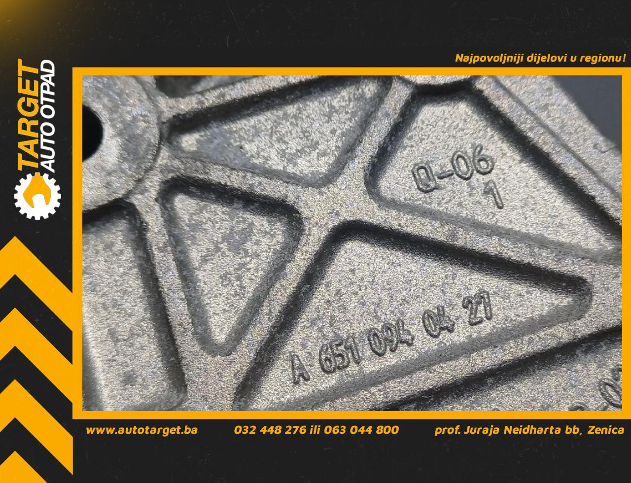 DIJELOVI NOSAC MERCEDES GLC (X253) > 16-22 2.2 A6510940427
