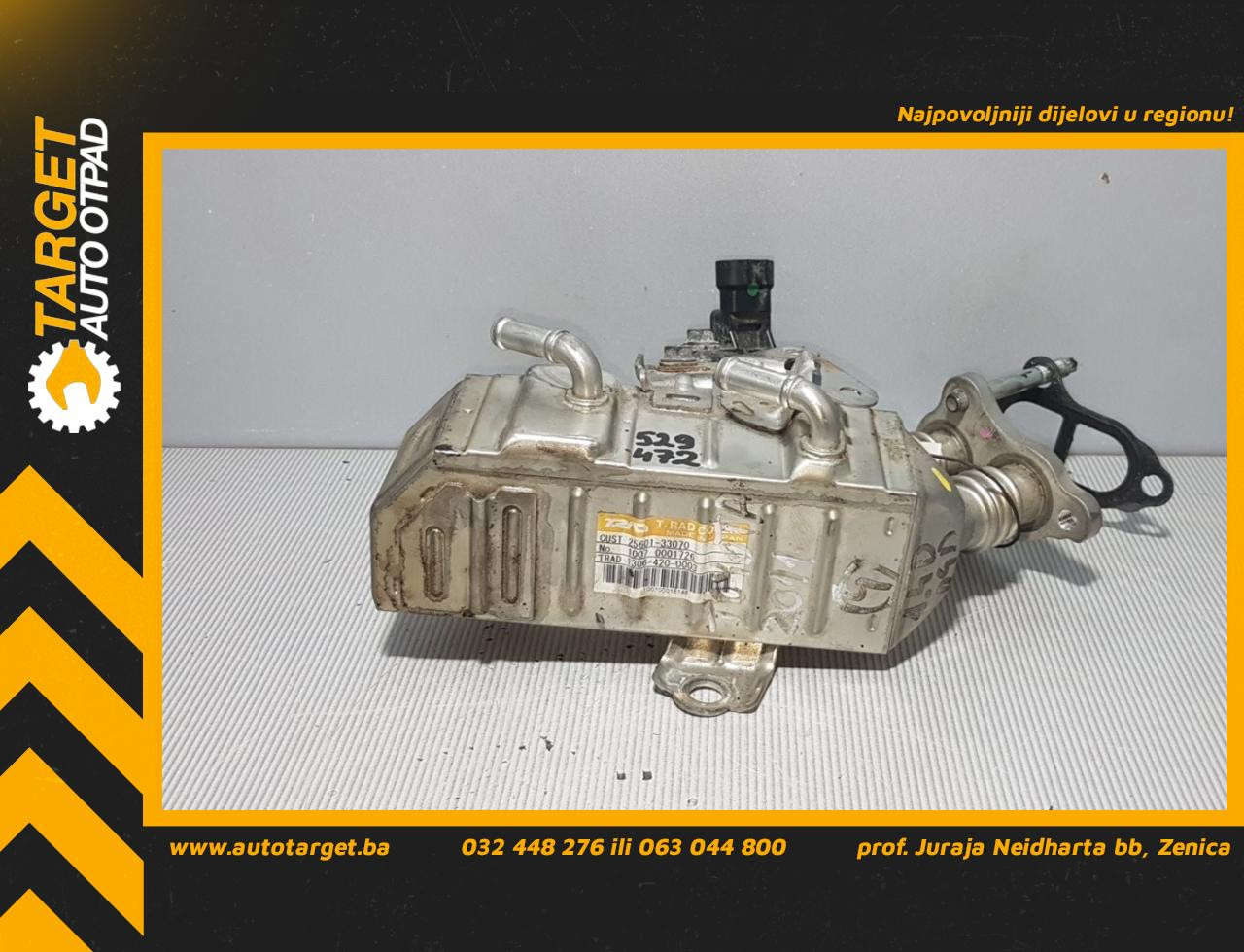 HLADNJAK EGR VENTILA TOYOTA YARIS > 11-14 2560133070
