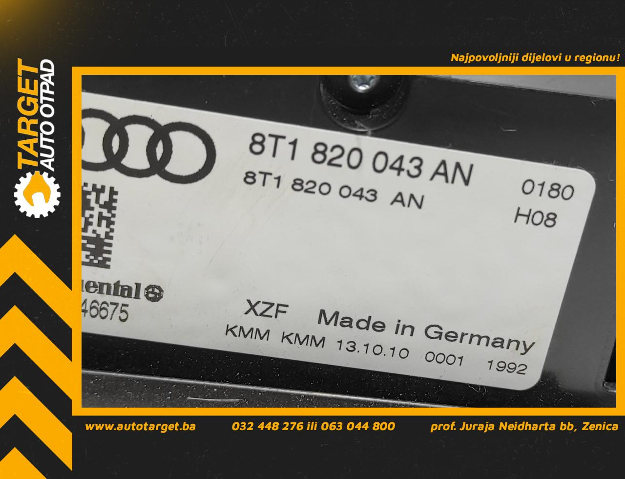 DIJELOVI PREKIDACI KLIME AUDI A4 (B8) > 07-11 8T1820043AN