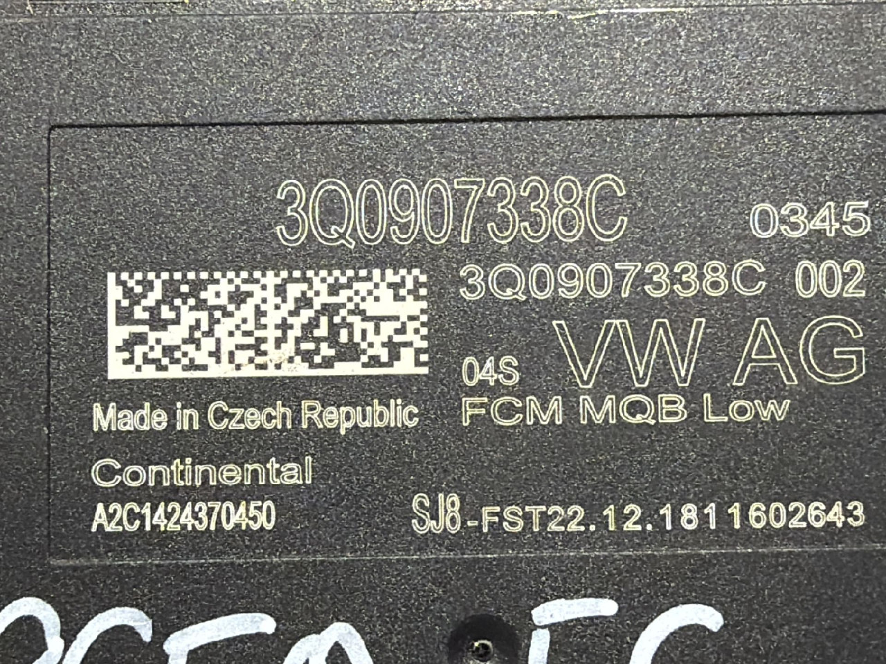 DIJELOVI ELEKTRONIKA MODUL SKODA SUPERB > 19- 2.0 3Q0907338C