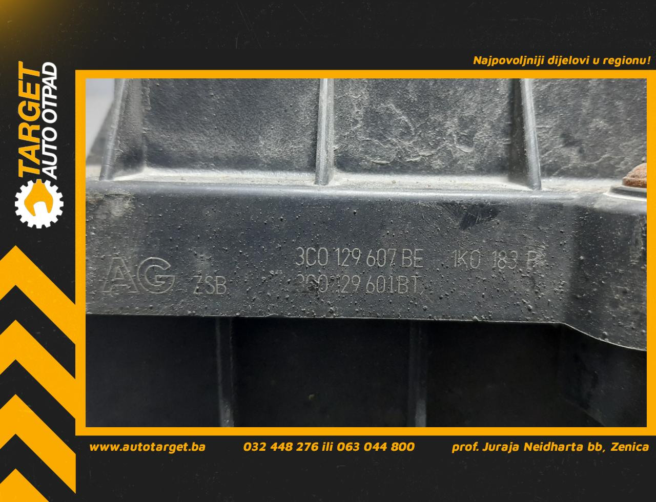 DIJELOVI KUCISTE FILTERA ZRAKA VW CADDY > 10-15 3C0129607BE