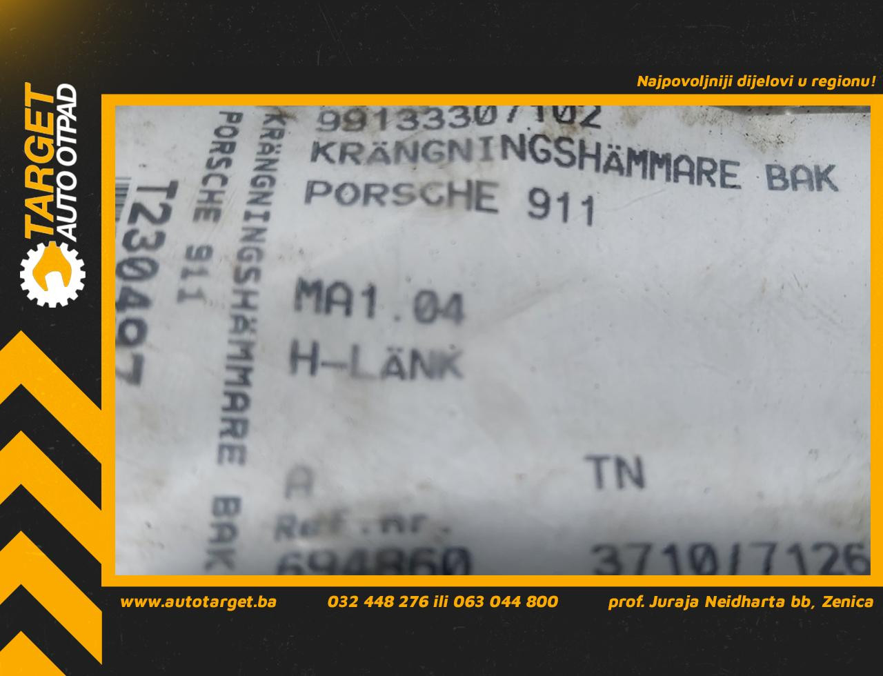 DIJELOVI STABILIZATOR PORSCHE 991 > 11- 99133307102
