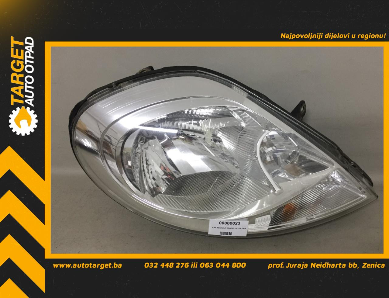 DIJELOVI FAR RENAULT TRAFIC > 07-14 8200701356