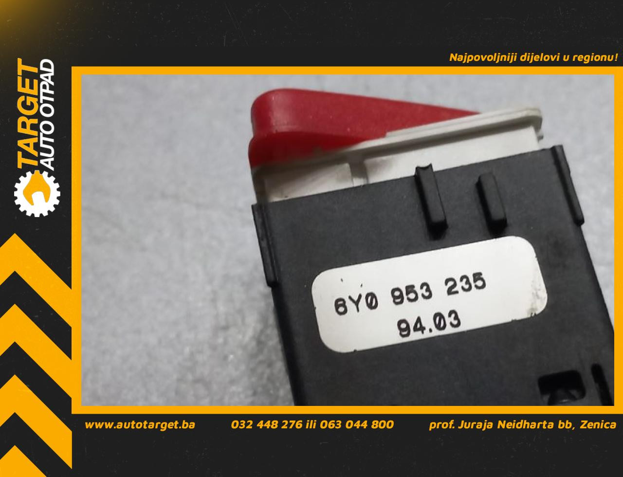 DIJELOVI PREKIDAC SKODA FABIA > 04-07 6Y0953235