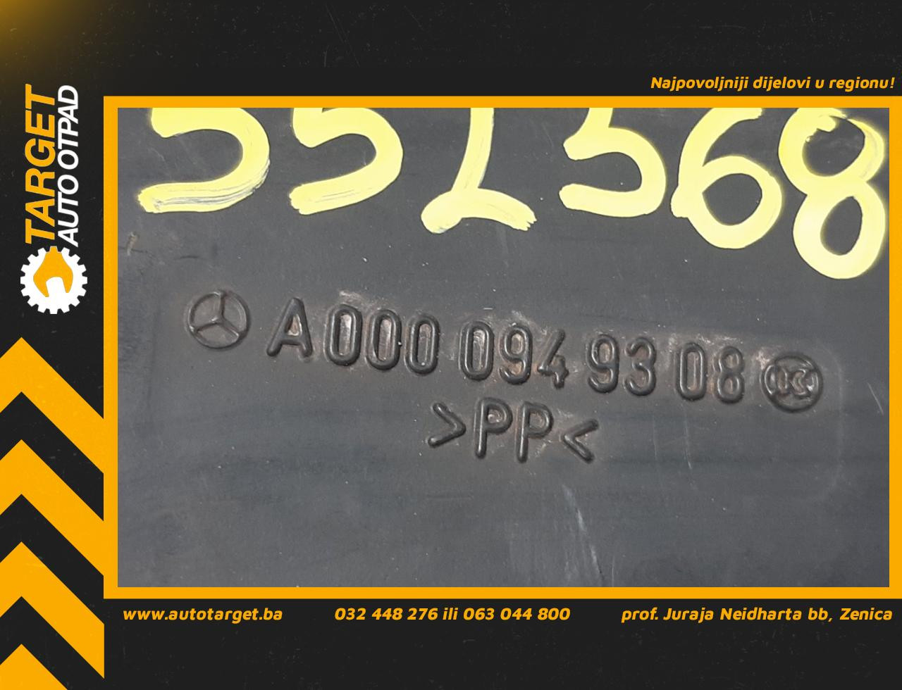 DIJELOVI CRIJEVO MERCEDES SPRINTER > 00-06 A0000949308