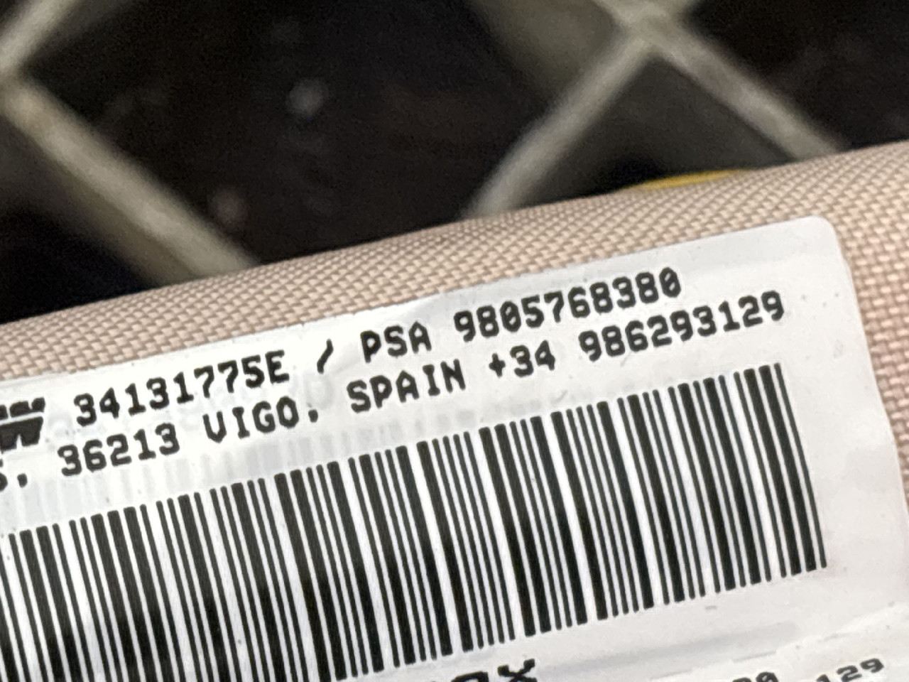 DIJELOVI KROVNI AIRBAG PEUGEOT 308 > 17-21 9805768380