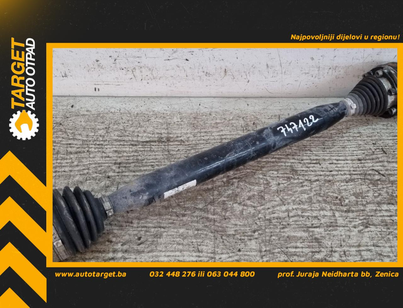 DIJELOVI POLUOSOVINA SKODA FABIA > 14- 1.2 6C0407272E