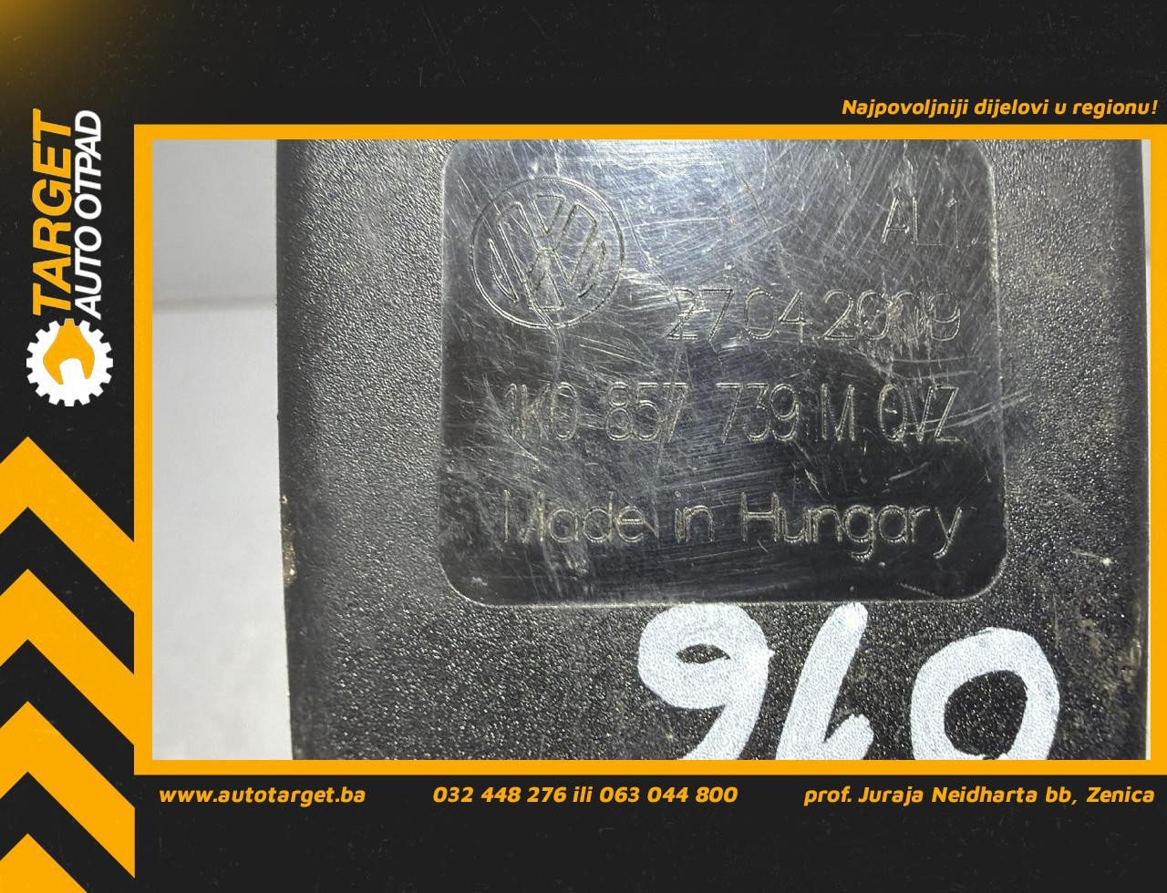 DIJELOVI ISPALJIVAC VW GOLF 6 > 08-12 2.0 1K0857739M