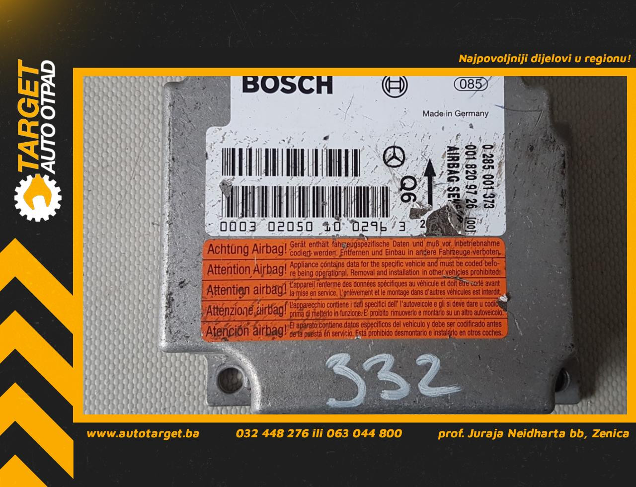 ELEKTRONIKA AIRBAGA MERCEDES C KLASA (W203) > 00-04 028