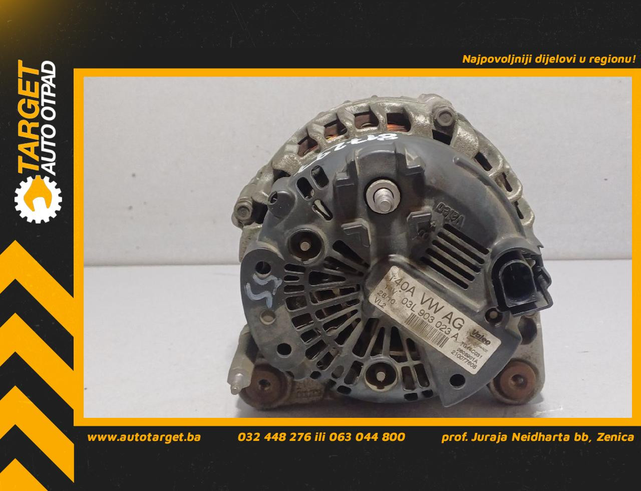 DIJELOVI ALTERNATOR VW GOLF 6 SW > 09-13 1.6 03L903023A