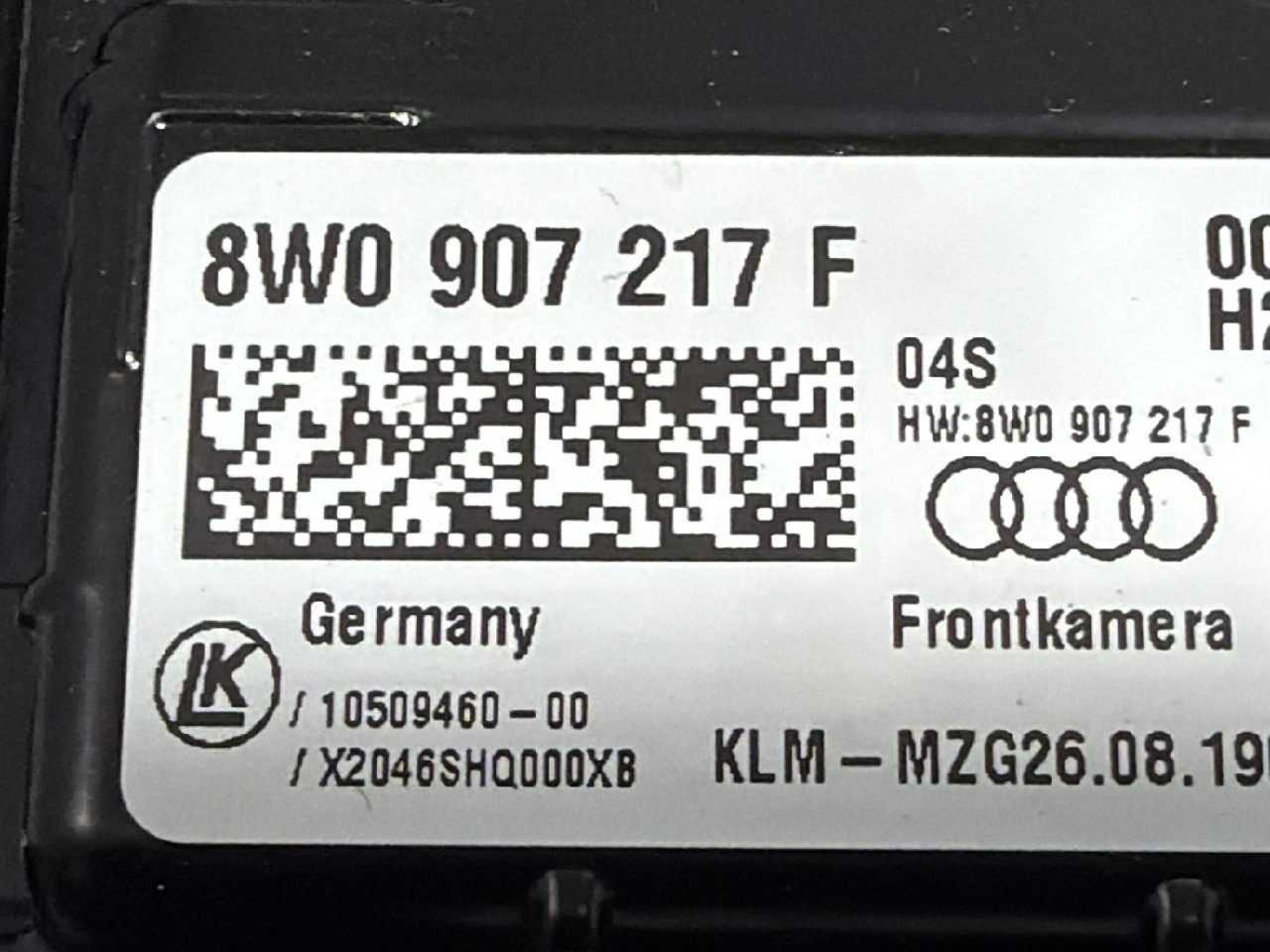 DIJELOVI KAMERA AUDI A4 (B9) > 19- 2.0 8W0907217F