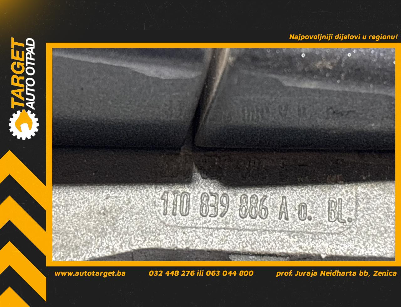 DIJELOVI RUCKA VRATA VW TOURAN > 06-10 1T0839886A