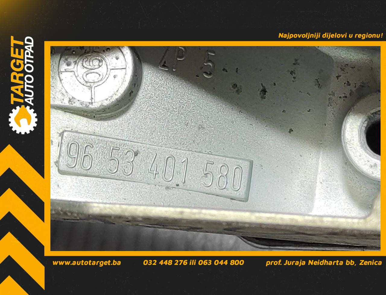 DIJELOVI RUCKA VRATA PEUGEOT 407 > 04-07 9653401580