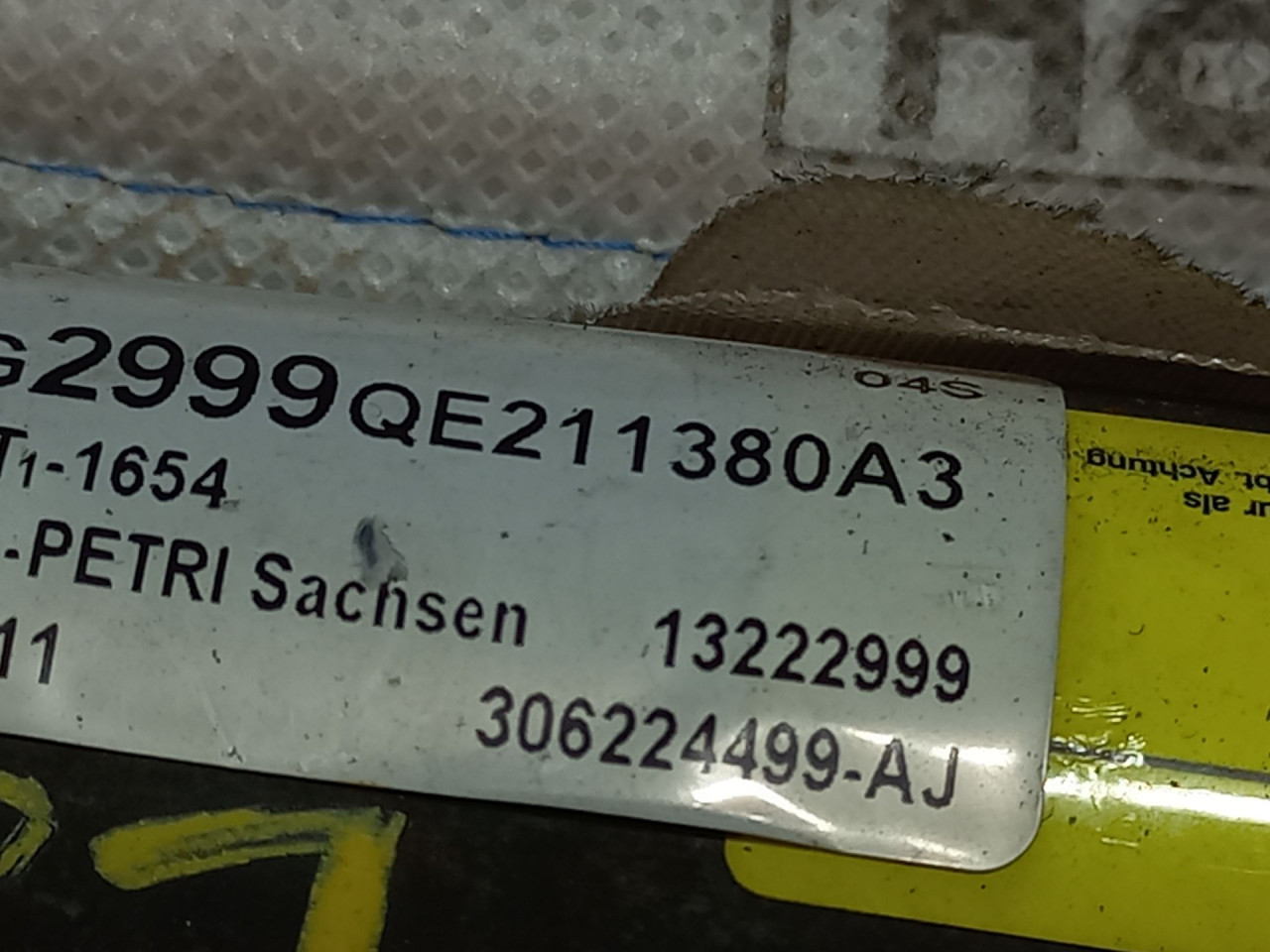 KROVNI AIRBAG OPEL INSIGNIA > 09-13 13222999