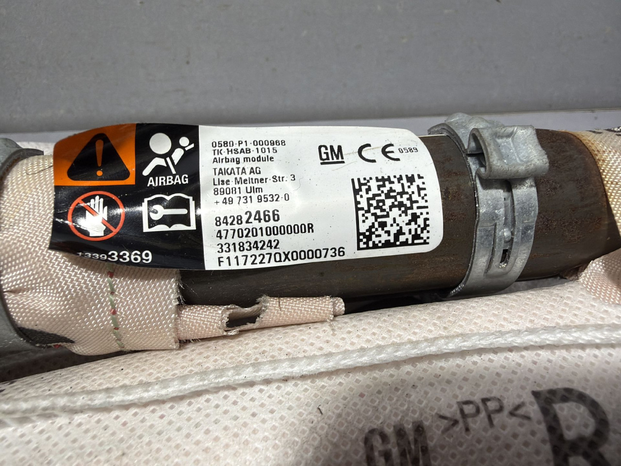 DIJELOVI KROVNI AIRBAG OPEL INSIGNIA > 17-19 1.6 84282466