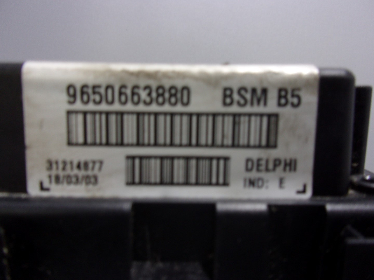 ELEKTRONIKA MODUL PEUGEOT 206 > 98-09 9650663880 9650663880