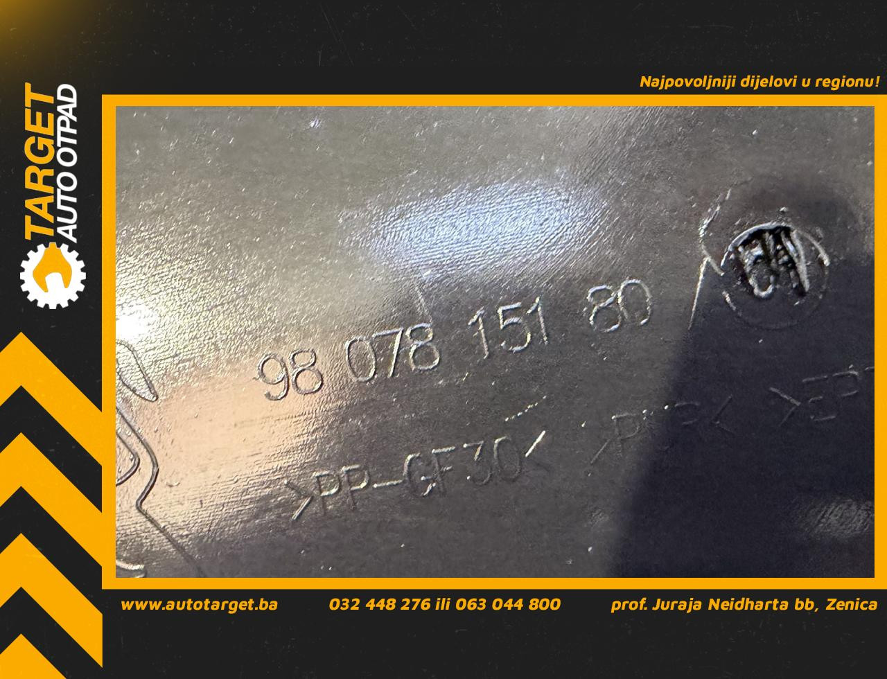 DIJELOVI PLASTIKA PEUGEOT 308 > 17-21 1.5 9807815180