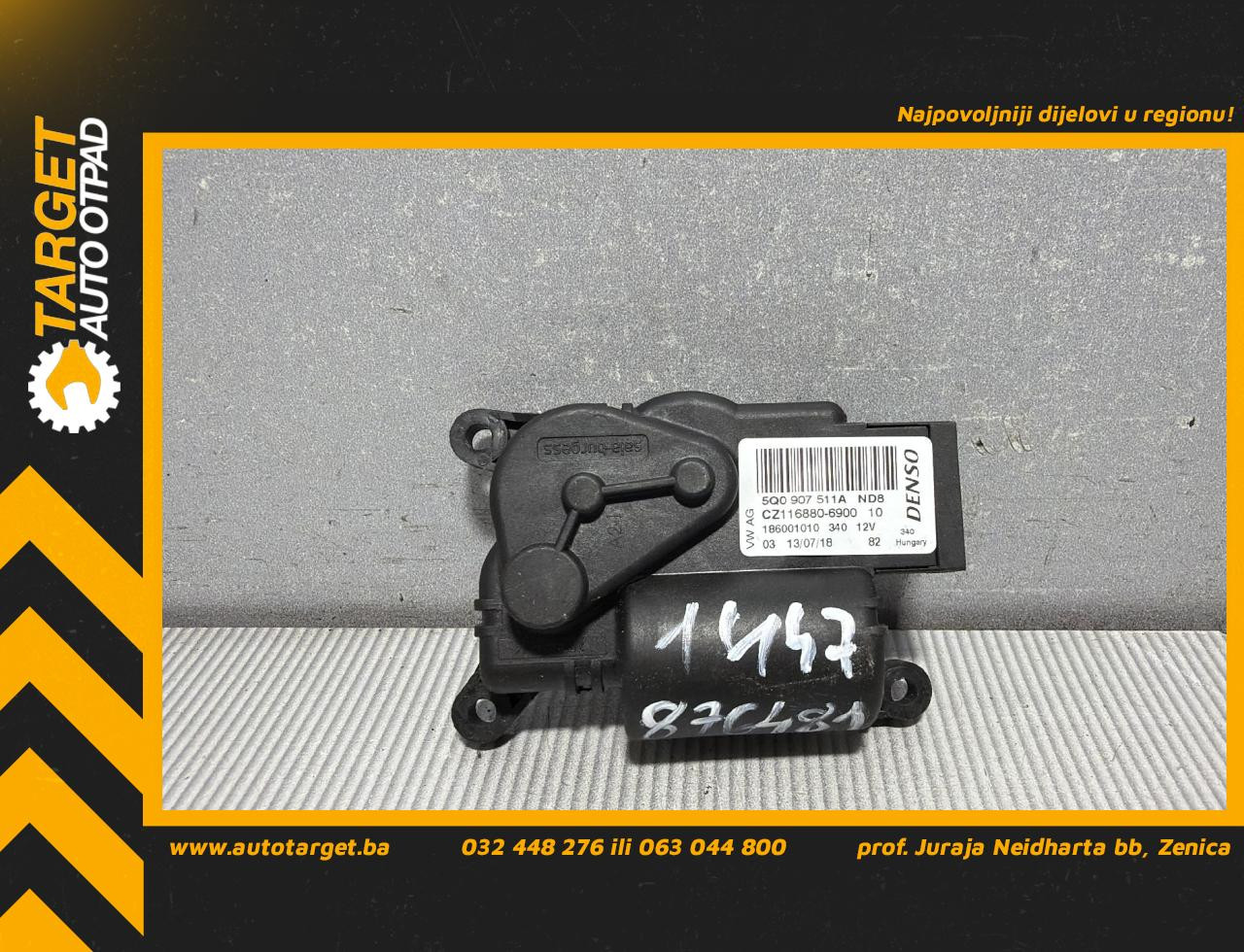 DIJELOVI MOTORIC KLAPNE VW PASSAT B8 > 14-19 2.0 5Q0907511A
