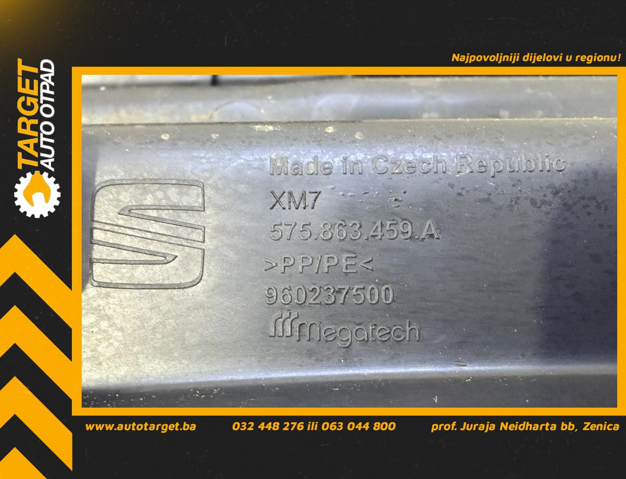 DIJELOVI PLASTIKA SKODA KAROQ > 17- 2.0 575863459A