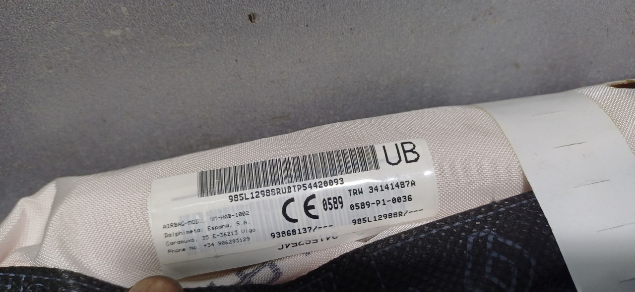KROVNI AIRBAG RENAULT TRAFIC > 14- 985L12988R