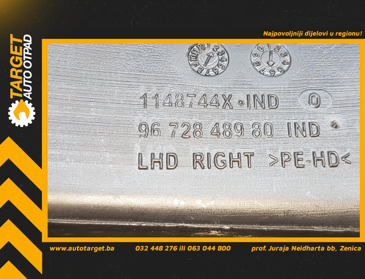 DIJELOVI PLASTIKA PEUGEOT 208 > 12-15 9672848980