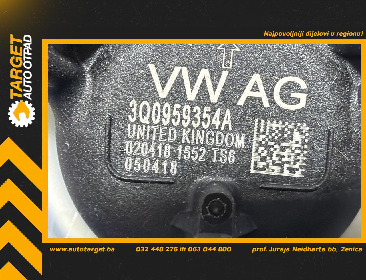 DIJELOVI SENZOR AIRBAGA VW PASSAT B8 > 19 - 1.6 3Q0959354A