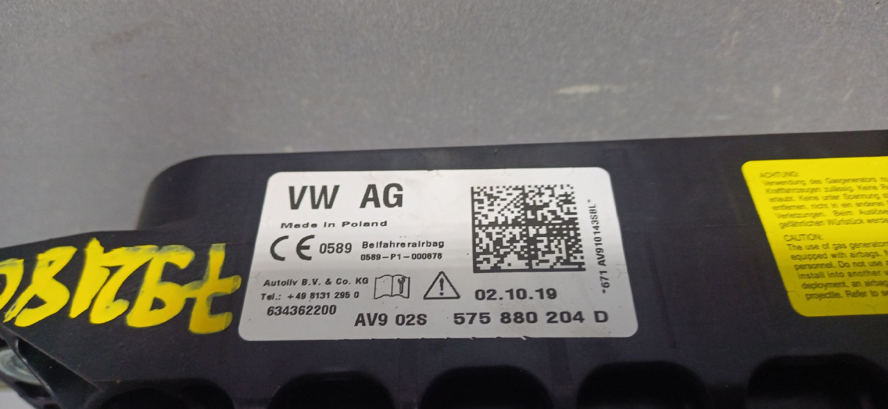 AIRBAG SUVOZACA SEAT ATECA > 16-20 575880204