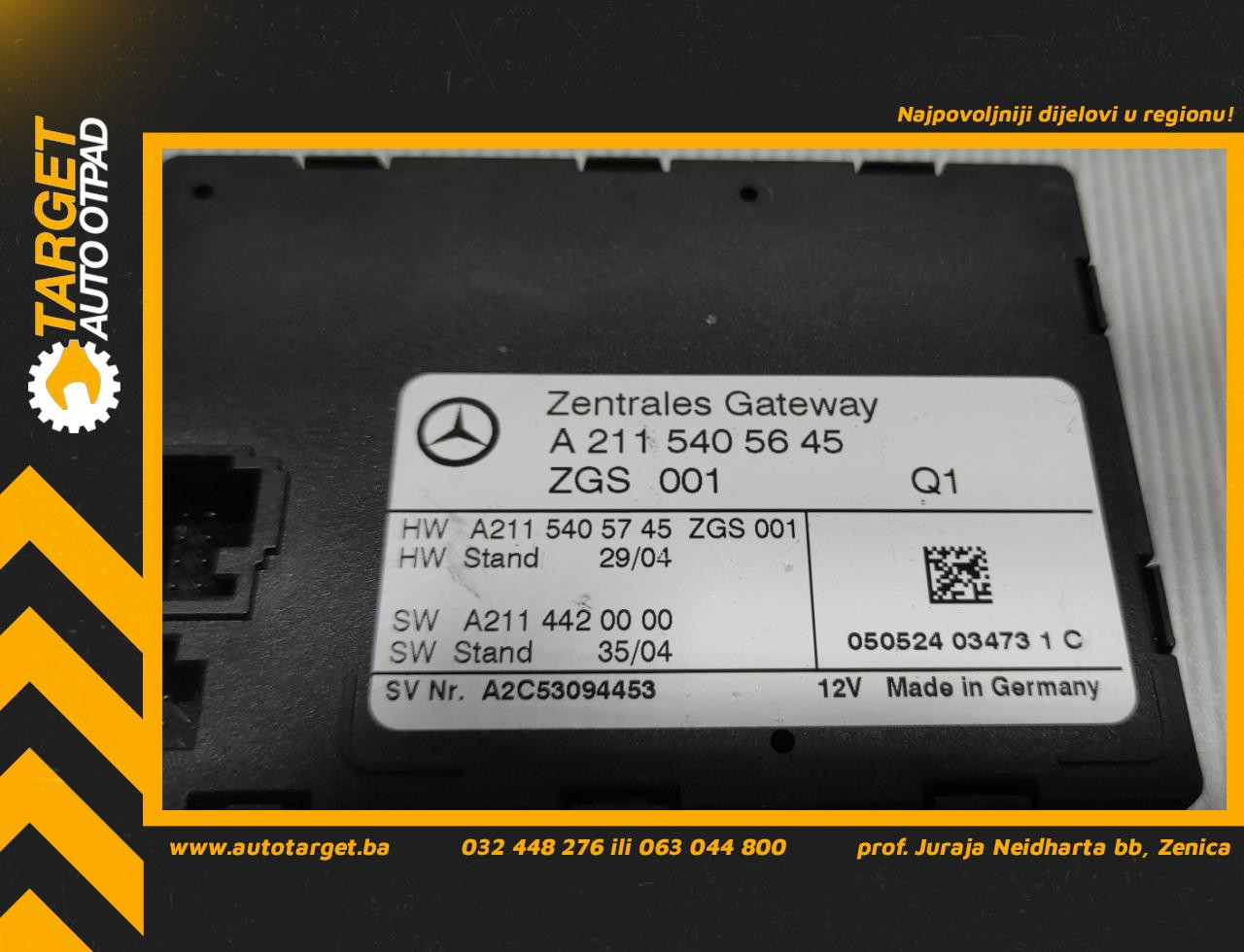 ELEKTRONIKA MODUL MERCEDES E KLASA (W211) > 02-07 A2115405645