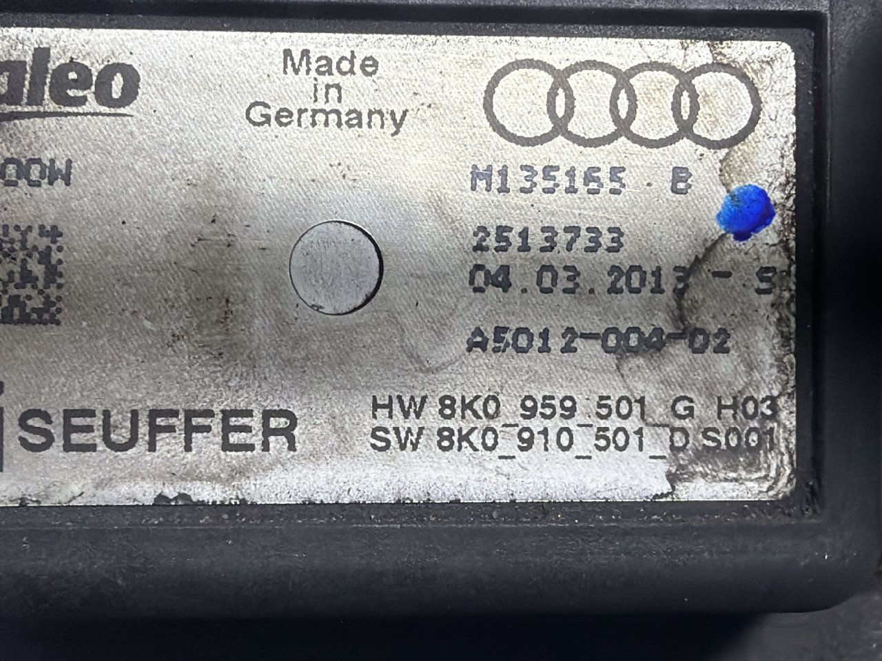 DIJELOVI ELEKTRONIKA REOSTAT AUDI Q3 > 11-15 8K0959501G