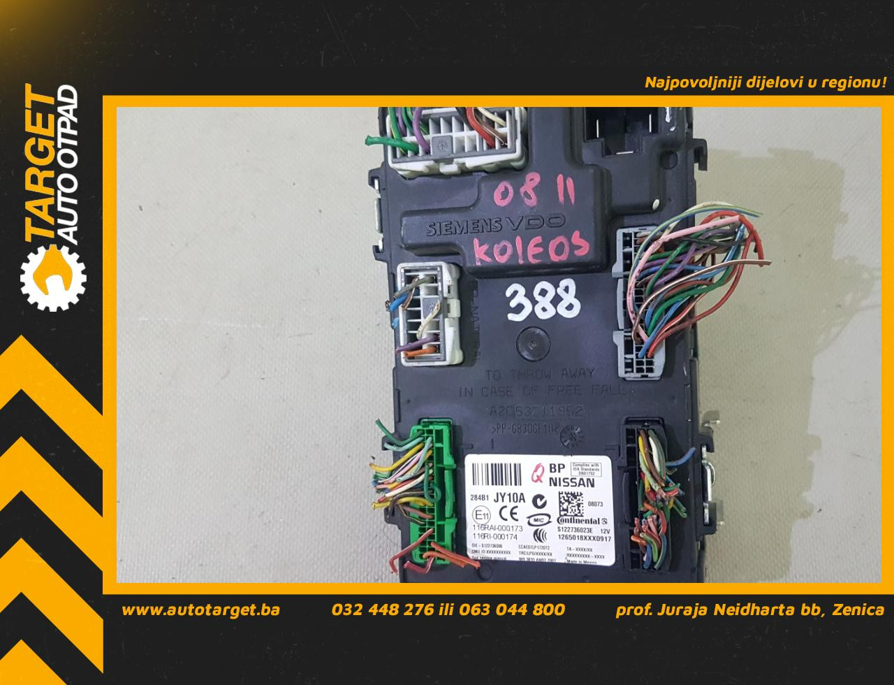 ELEKTRONIKA MODUL RENAULT KOLEOS > 08-11 S122736023E 53