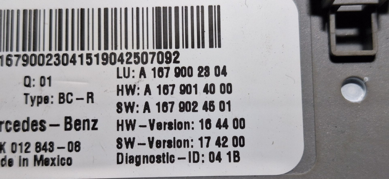 ELEKTRONIKA MODUL MERCEDES GLE (W167) > 19- A1679002304