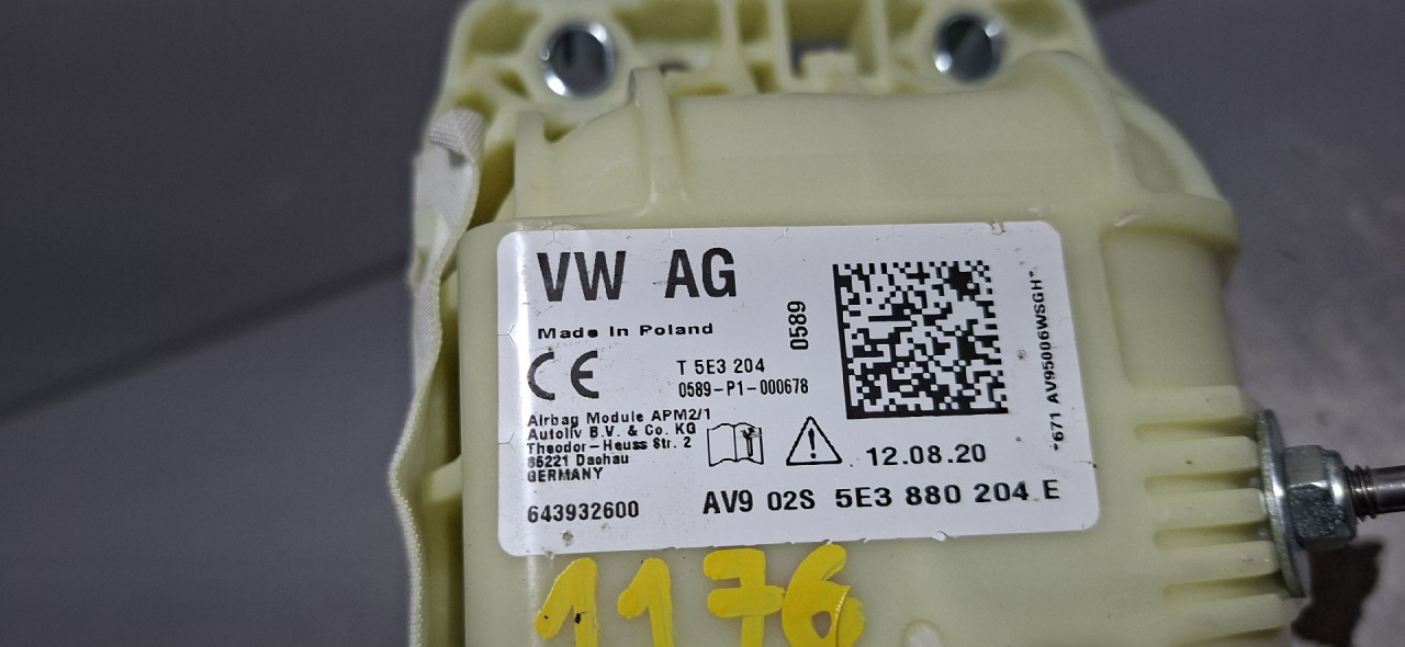 DIJELOVI AIRBAG SUVOZACA SKODA OCTAVIA > 19- 1.0 5E3880204E