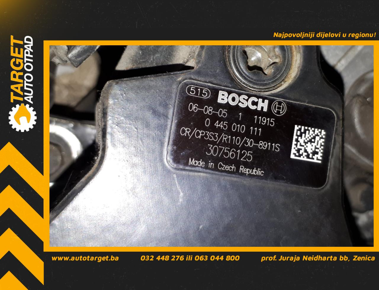 DIJELOVI PUMPA VISOKOG PRITISKA VOLVO C30 > 06-09 2.4 30756125