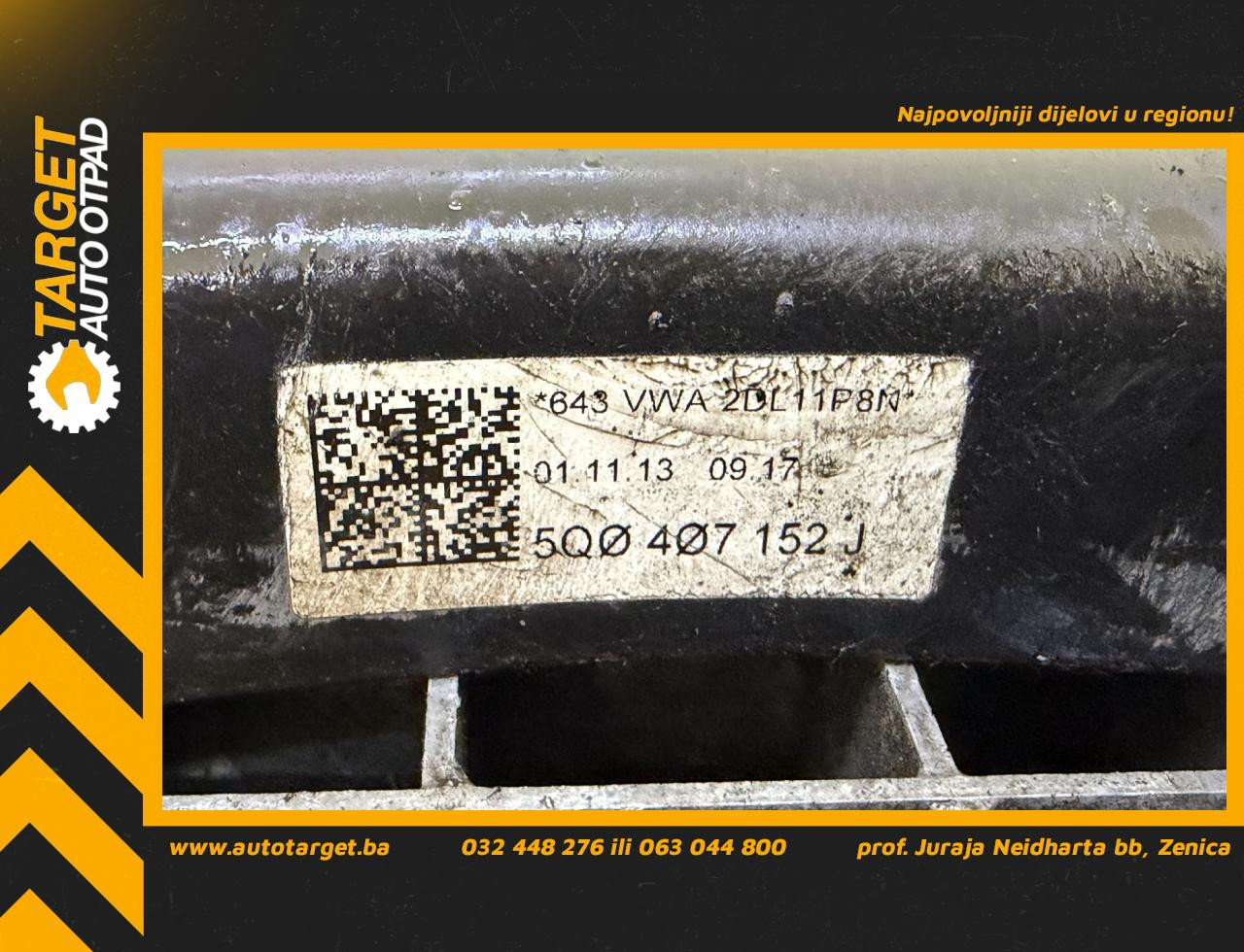 DIJELOVI LAFETA VW GOLF 7 > 12-16 1.6 5Q0407152J