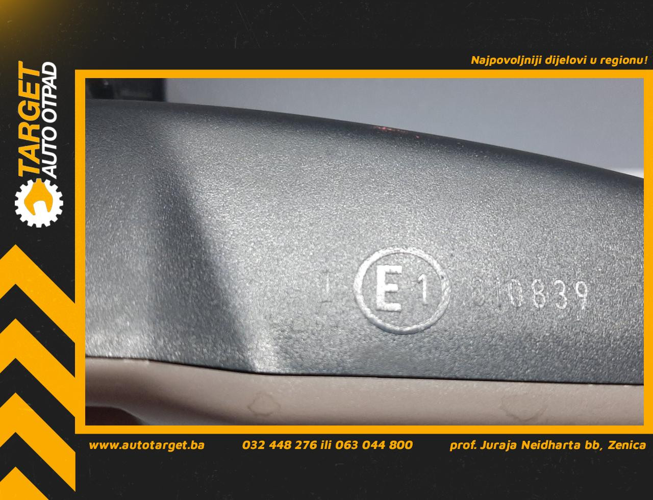 DIJELOVI UNUTRASNJI RETROVIZOR VW PASSAT B6 > 05-10 E1010839